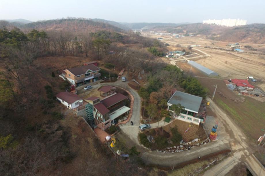 박물관 외관, 항공뷰