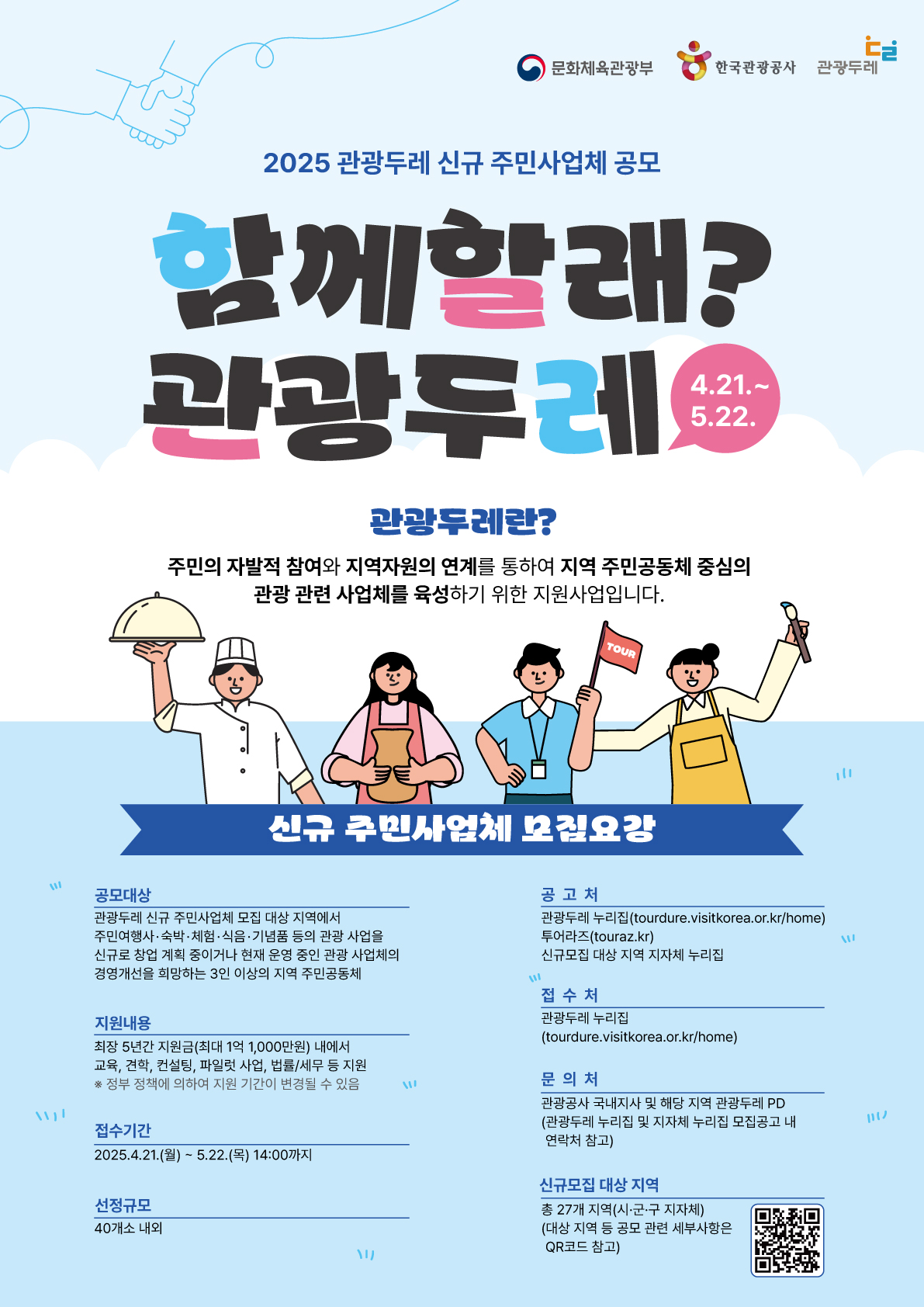 2025 당진관광두레 신규 주민사업체 모집