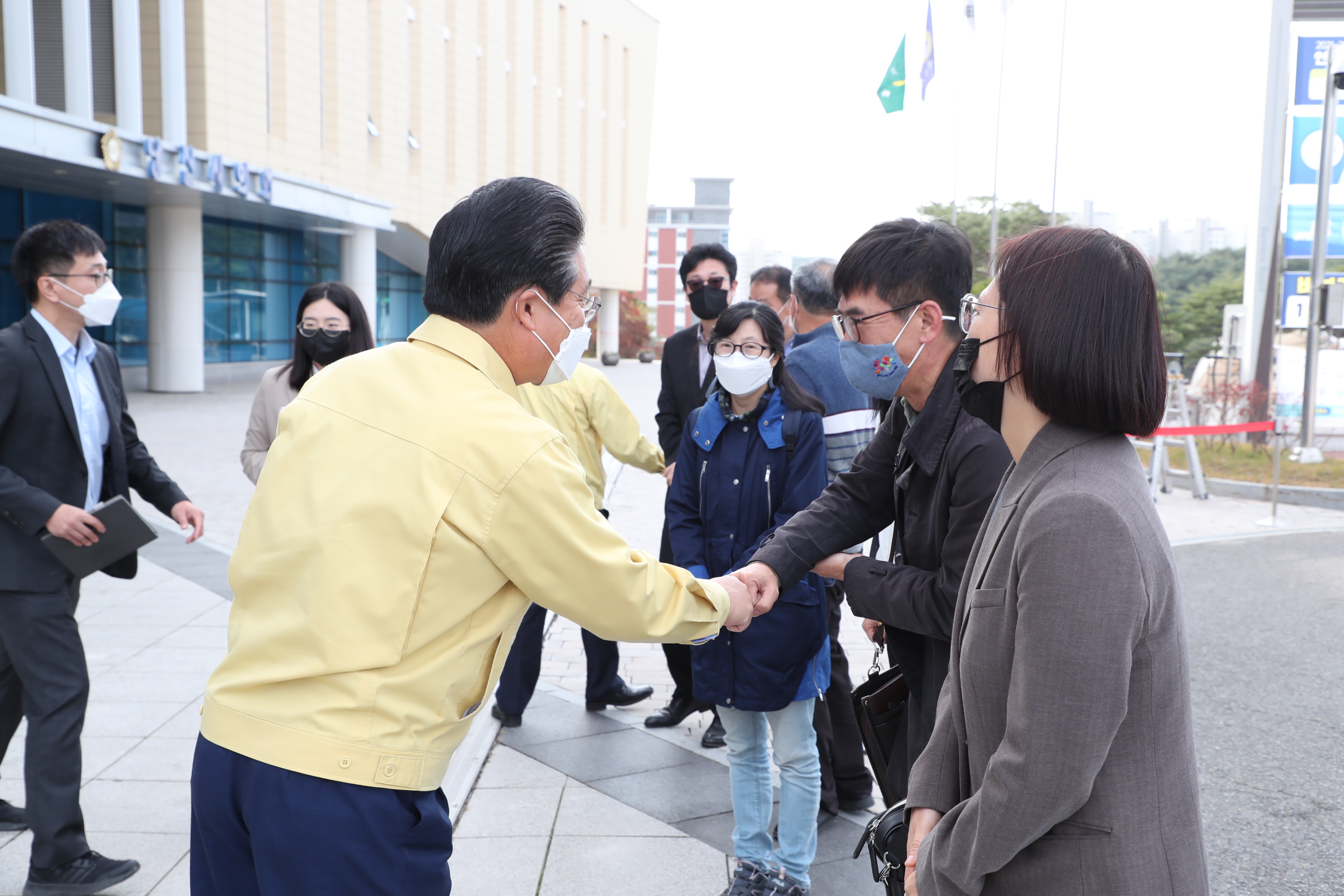 기후시계 제막식 이미지