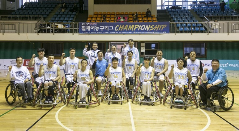 당진시 장애인체육회, 코웨이 휠체어농구단과‘원팀’ 이미지