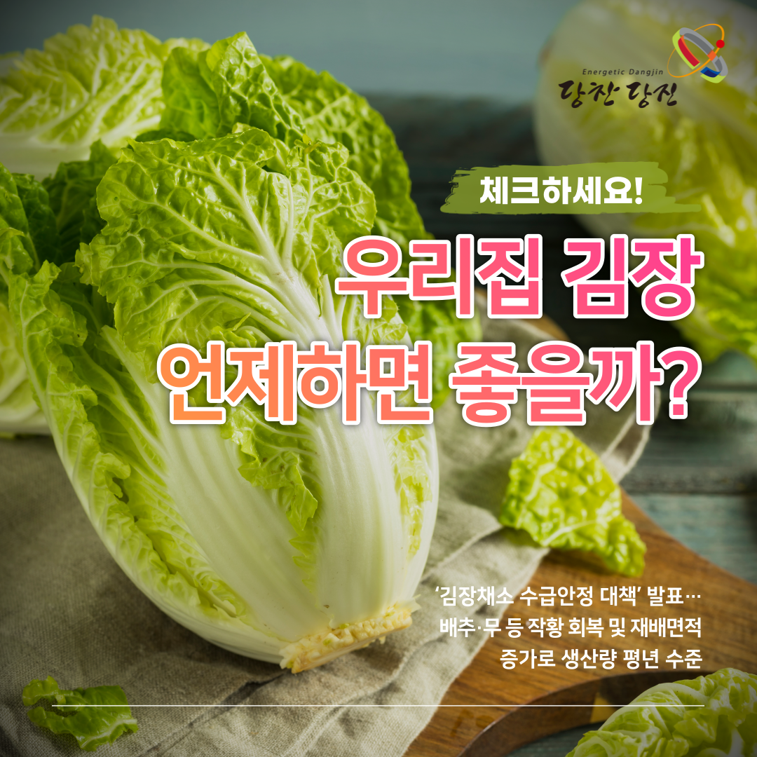 우리집 김장, 언제하면 좋을까? 이미지
