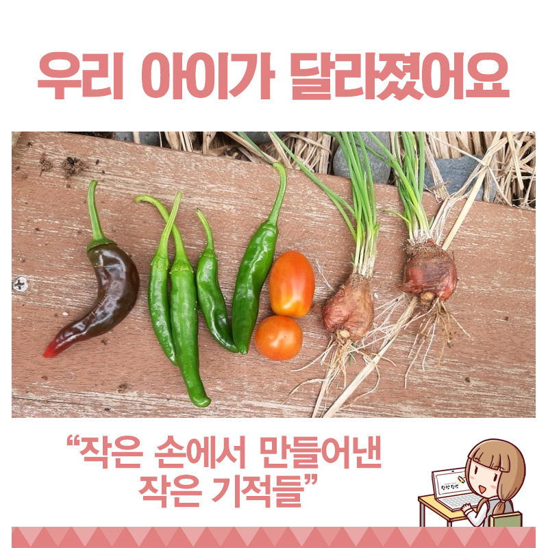 아이들이 직접 하는 '텃밭과 정원 활동' 이미지