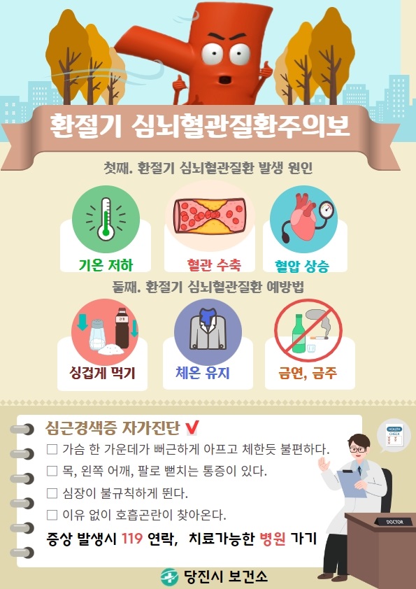 환절기 심뇌혈관질환예방관리법