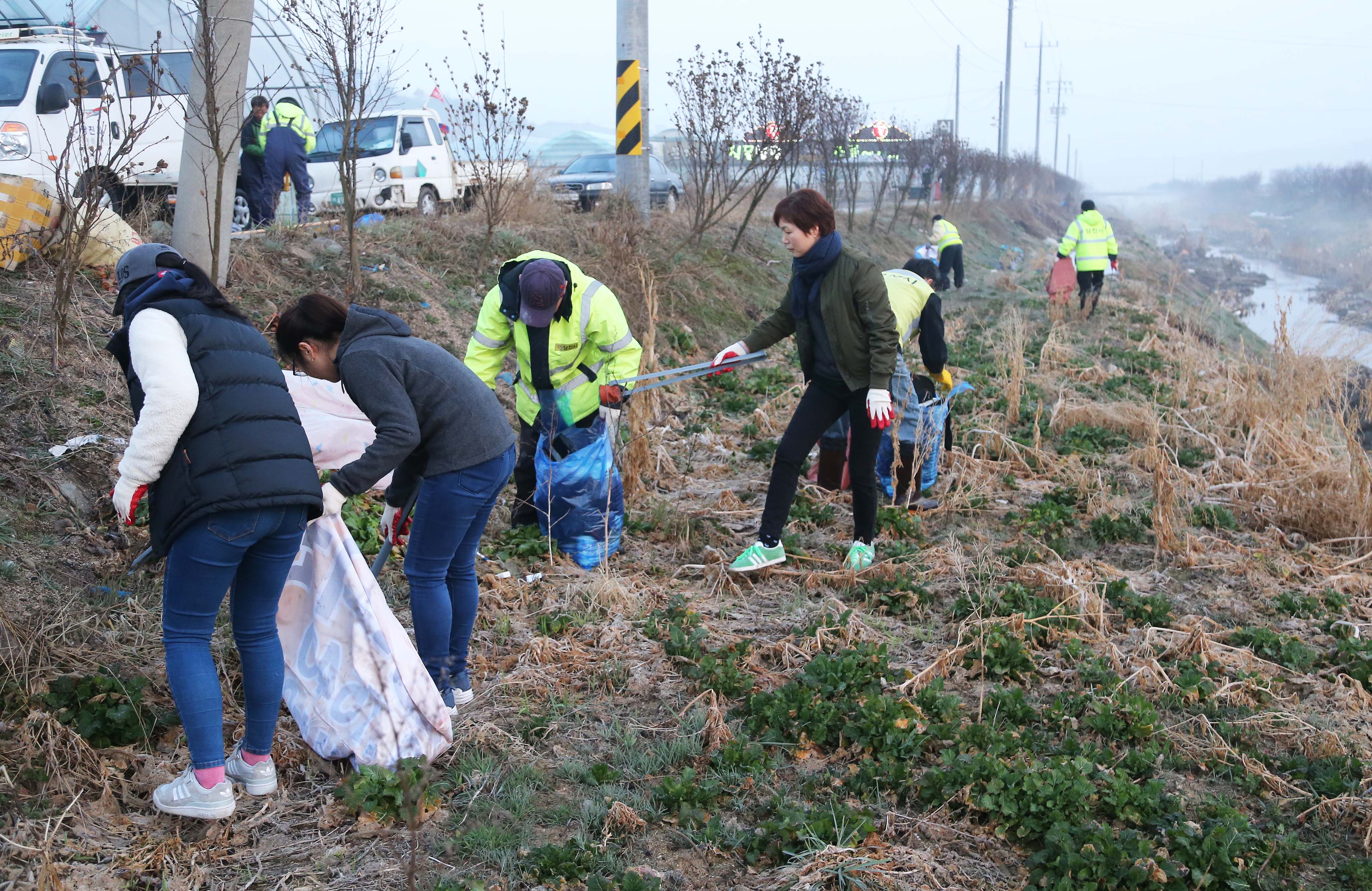 깨끗한 시곡천 만들기 공무원이 앞장
