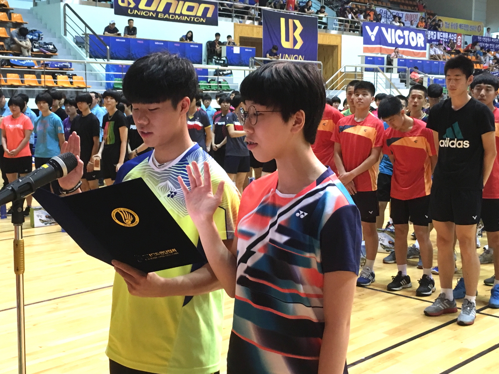 정정당당 승부를 다짐하며