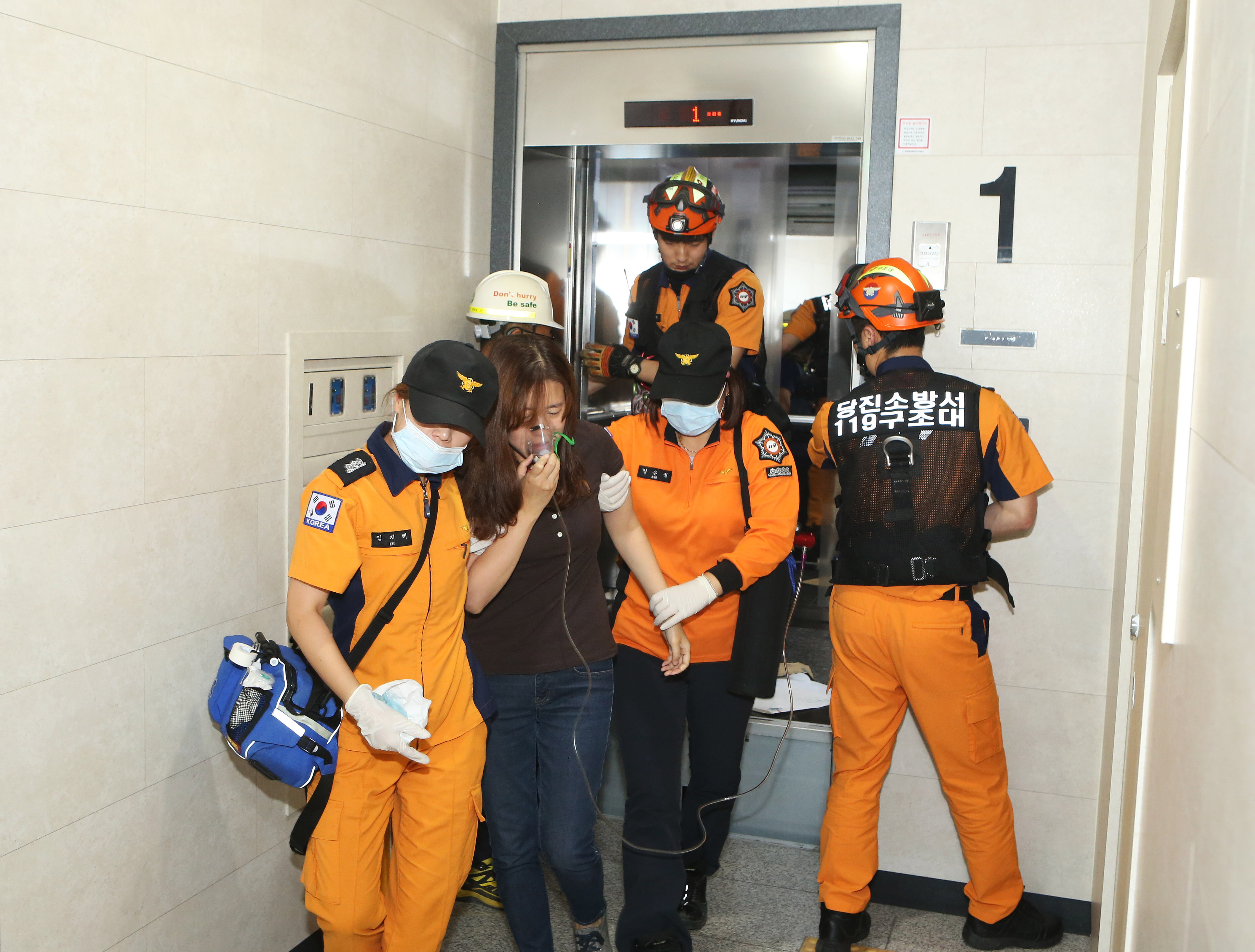 당진시, 승강기 안전사고 대응 합동훈련 실시