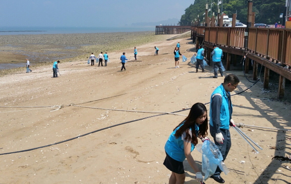 당진시, 휴가철 앞두고 주요관광지 청결활동 벌여