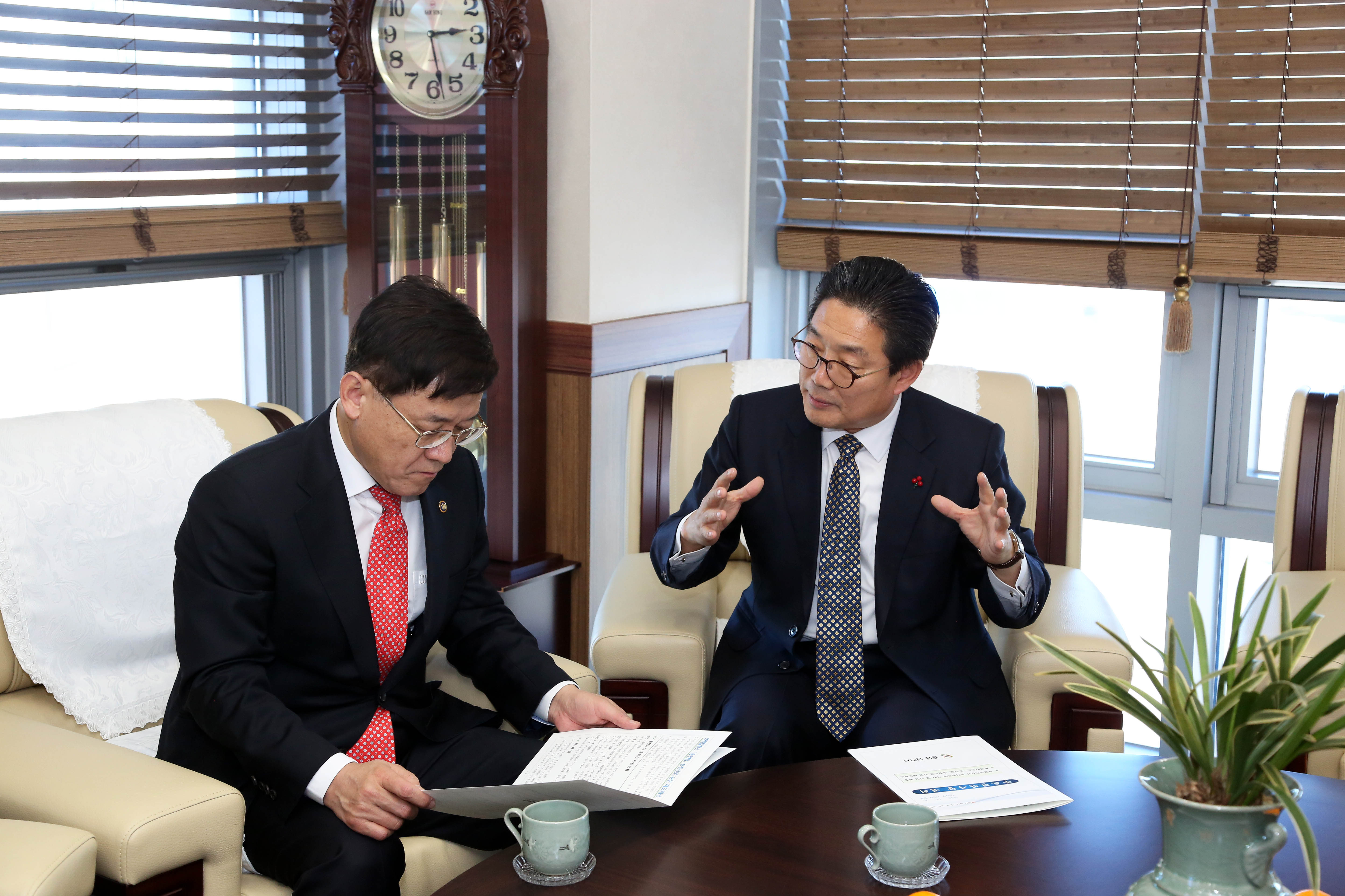 김홍장 시장, 석문국가산단 기업유치 정부지원 건의