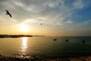 당진 마섬포구의 아름다운 일몰