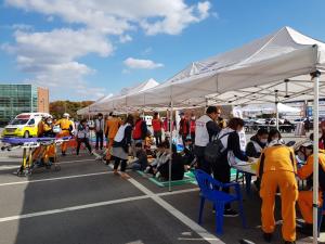 당진시보건소, 재난응급의료 대응훈련