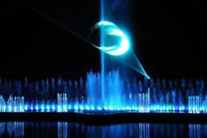 당진 석문산단 음악분수 공연 마무리