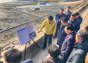 김홍장 시장, 현장행보 나서