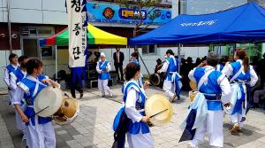 당진시청 풍물단, 전통시장에서 재능기부