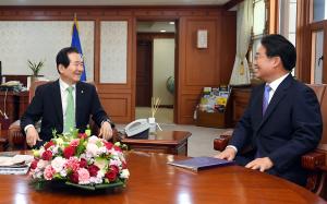 김홍장 시장, 미래산업과 지역현안 챙기기 잰걸음