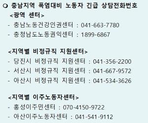 당진시, 폭염대비 노동자 건강권 긴급 상담전화 운영