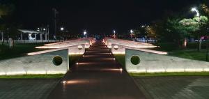 삽교호 바다공원 야간 경관조명 설치로 관광지 활성 기여