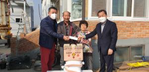 당진 신평면장, 화재 피해가정 위문방문