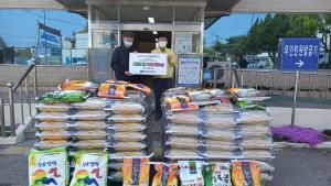 당진 석문면 모간산업, 사랑의 쌀 기부