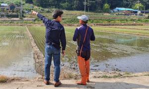 당진시 면천면, 모내기 농가 격려 방문
