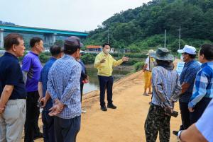 오성환 당진시장, 집중호우 피해지역 현장 방문