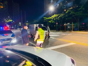 당진시, 음주운전 단속 현장서‘체납차량’합동단속