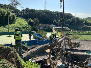 당진시 민우개발(주), 태풍피해 복구 봉사활동