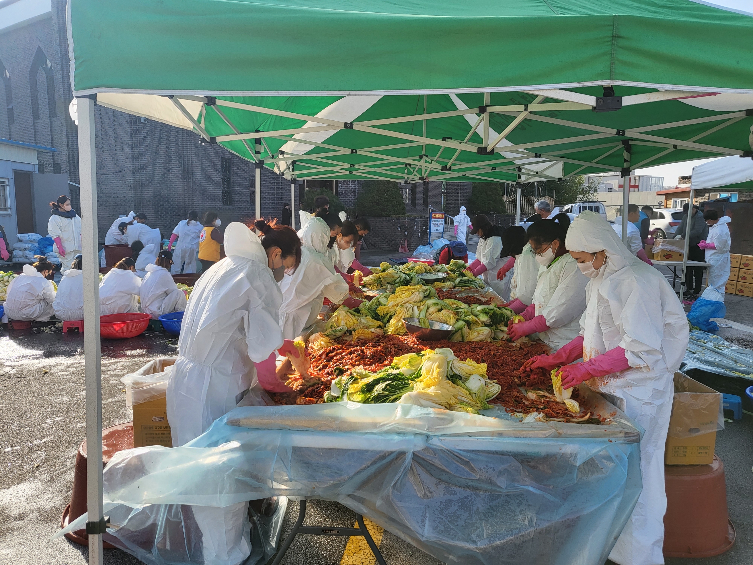 당진시 장애인후원회, 사랑의 김장 나누기 행사 열어