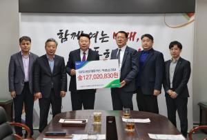 NH농협 당진시지부, 당진시에 제휴카드 적립금 전달