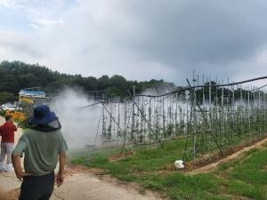 당진시, 사과원 약제 자동화 시스템 도입