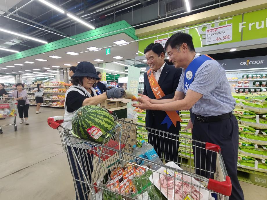당진시, 대전 하나로마트 47개소 해나루쌀 홍보 이미지