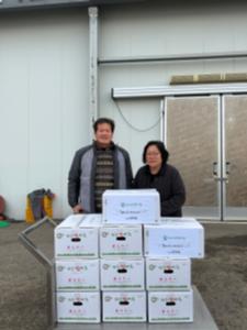 (주)해나루유통사업단, 송악읍에 행복의 김치 전달