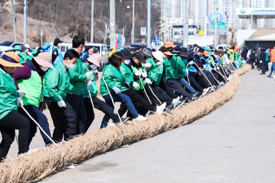 당진시, 2026 기지시줄다리기 축제 위한 큰 줄 제작 이미지