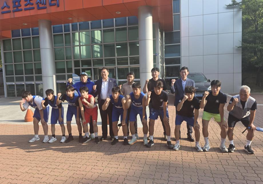 김기재 당진시장, 도민체전 앞두고 종목별 훈련 현장 방문 이미지