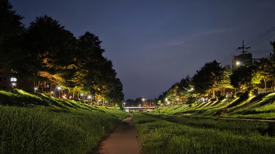 당진시, 경관 조명으로 안전한 당진천 산책로 조성 이미지