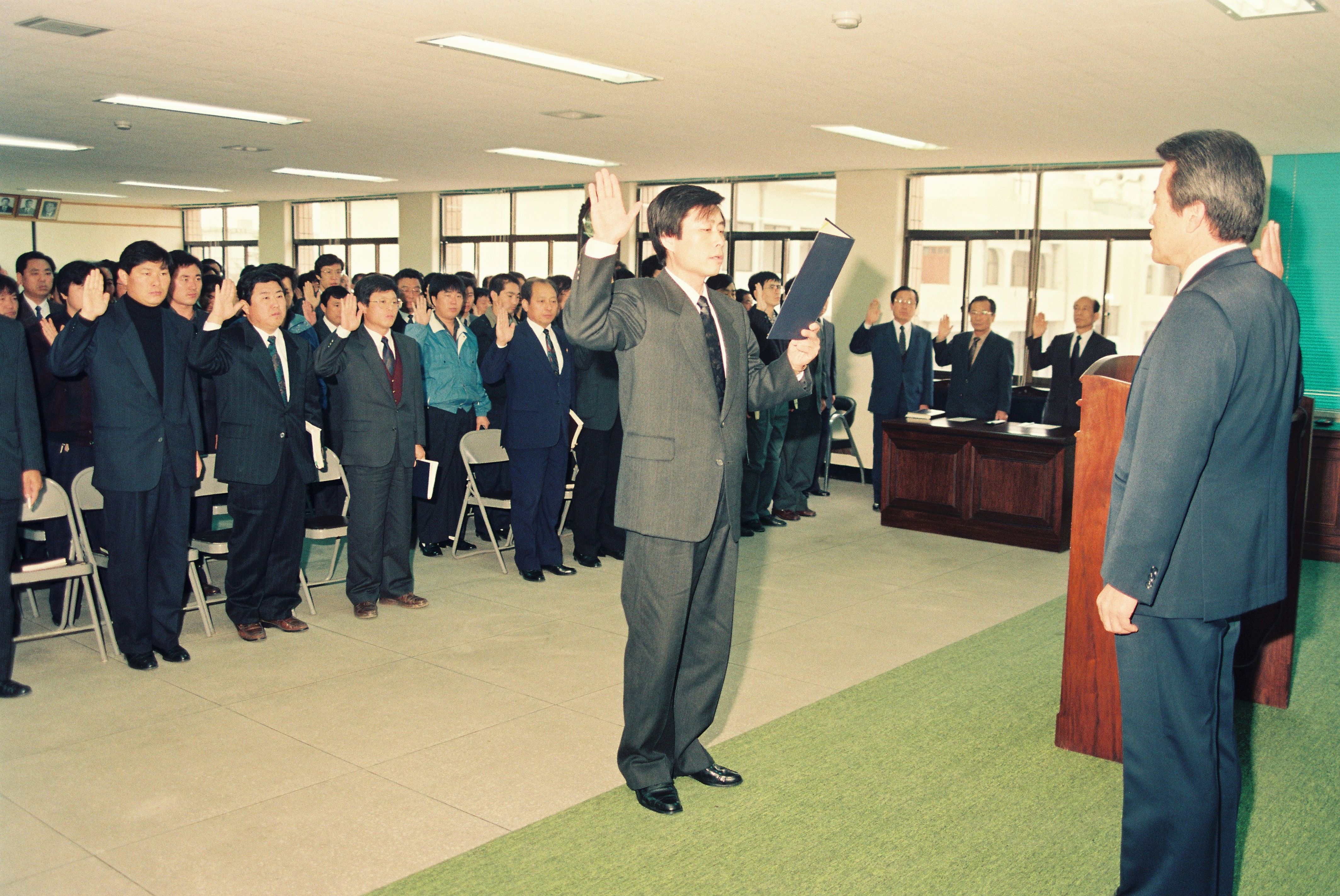 사진자료(1990년대)/1991/일하는 행정상 구현 실천 다짐대회 0/