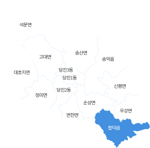 충청남도 당진시 합덕읍 지도 이미지