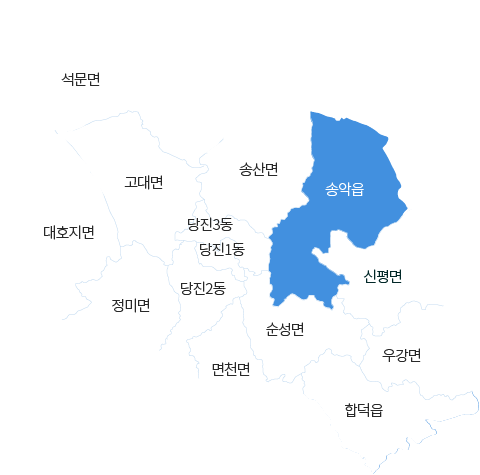 충청남도 당진시 송악읍 지도 이미지