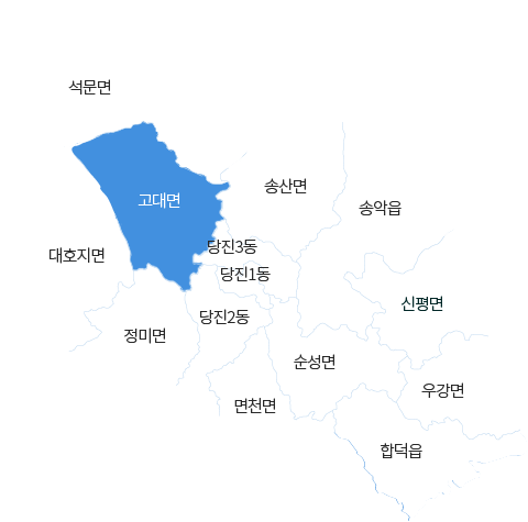 충청남도 당진시 고대면 지도 이미지