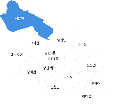 충청남도 당진시 석문면 지도 이미지