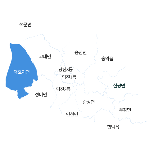 충청남도 당진시 대호지면 지도 이미지