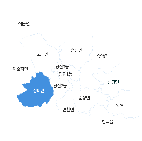 충청남도 당진시 정미면 지도 이미지