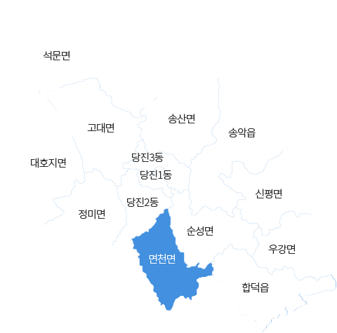 충청남도 당진시 면천면 지도 이미지