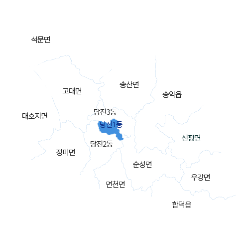 충청남도 당진시 당진1동 지도 이미지
