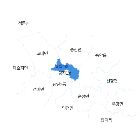 충청남도 당진시 당진3동 지도 이미지