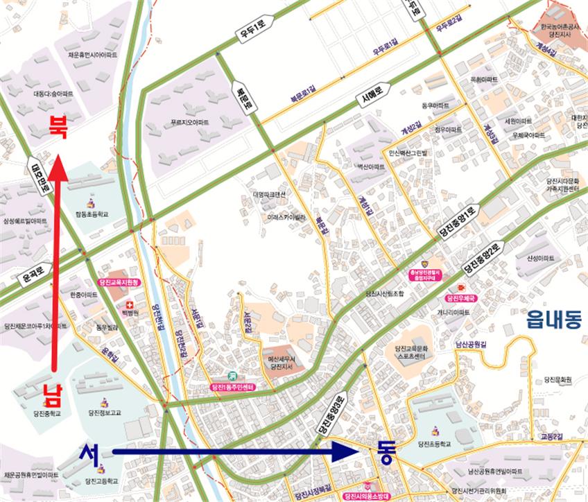 도로구간 이미지로 전국 통일성 확보를 위해 ‘서→동, 남→북’을 원칙으로 설정