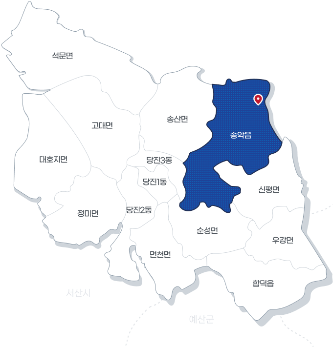 당진시 송악읍 지도 이미지