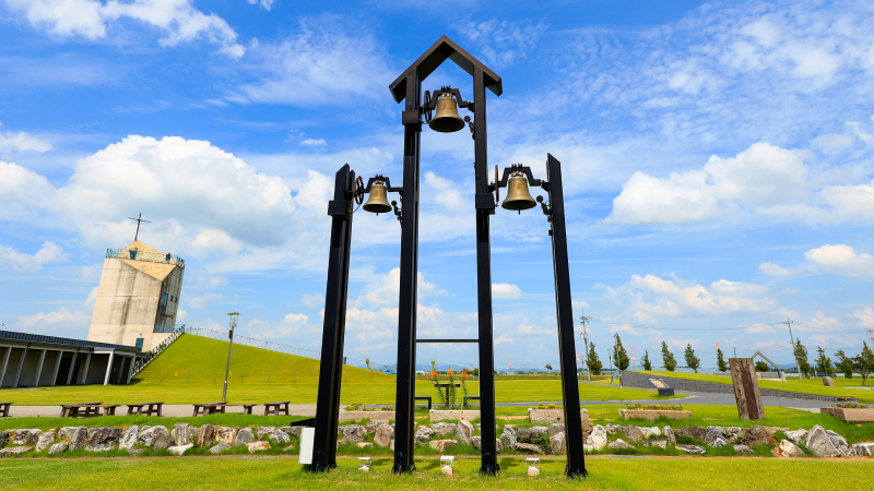 신리성지 종탑 사진