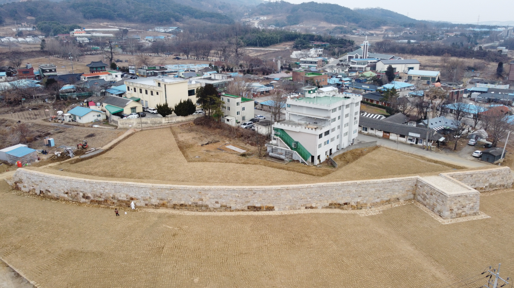 면천읍성 서남치성 원형복원 완료