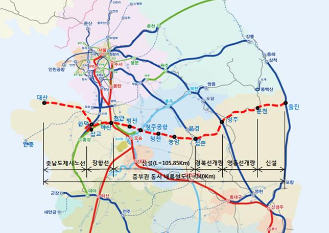 당진시, 중부권 동서 내륙철도사업 공동건의문 제출 이미지