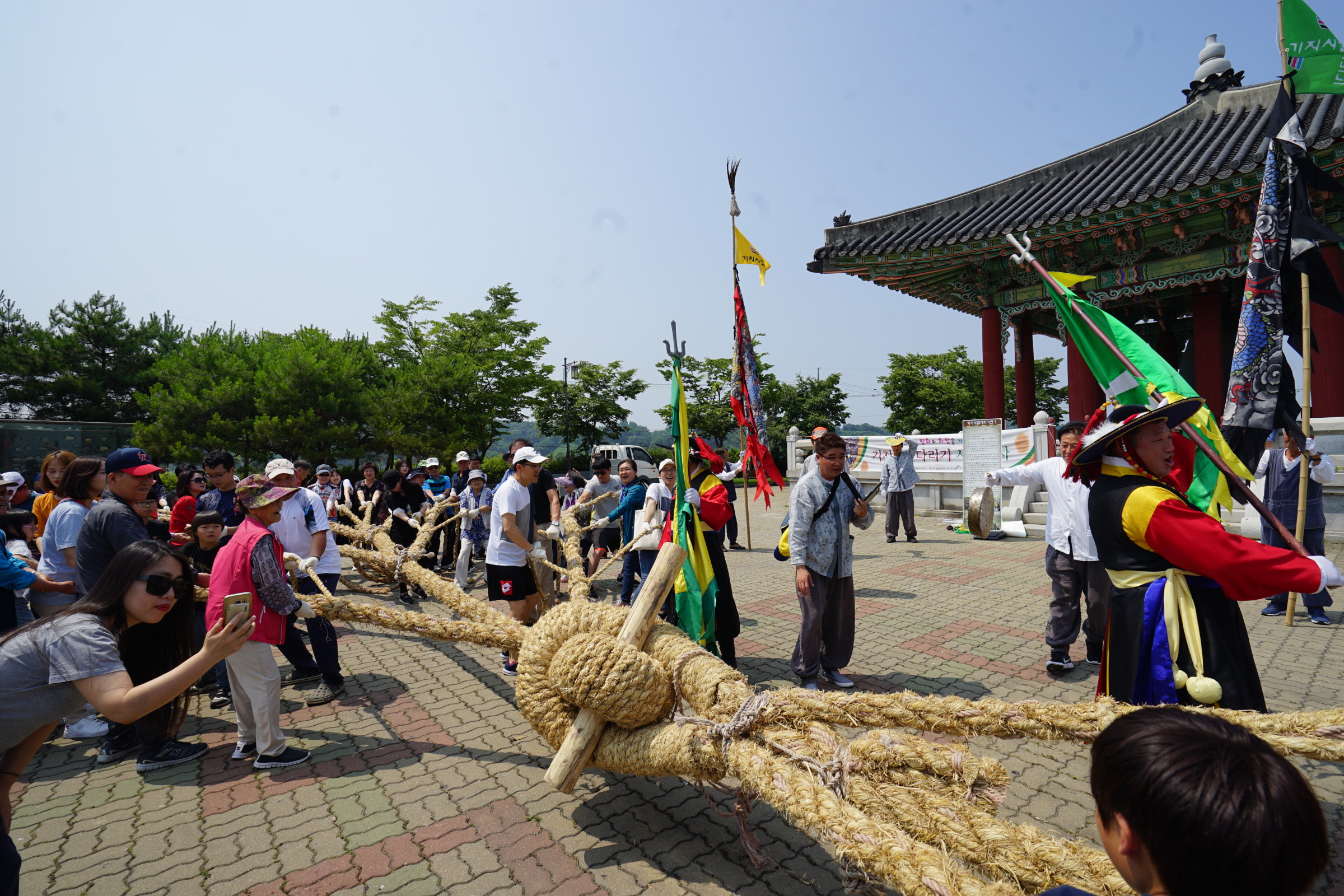 당진 기지시줄다리기, 한반도 평화기원 앞장 이미지